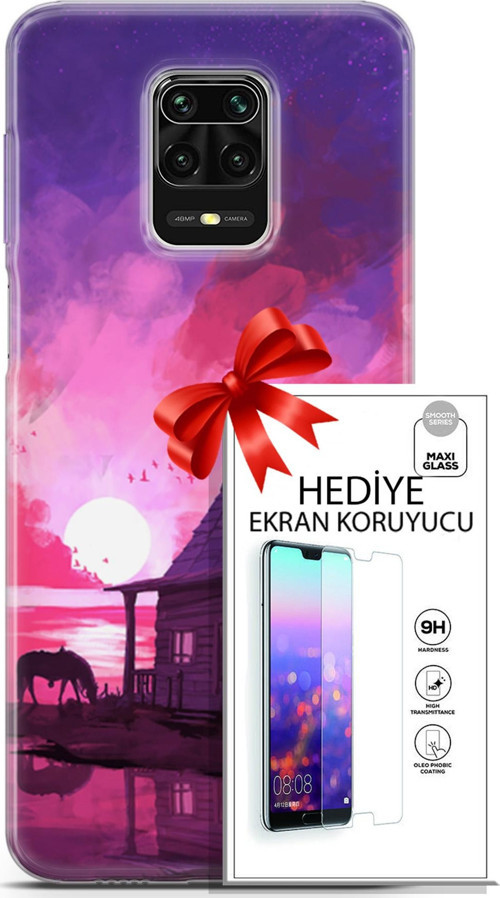 Xiaomi Redmi Note 9 Pro Kılıf Orijinal Seri Neo 27 Aquaman Lazer Kesim Silikon Ekran Koruyucu