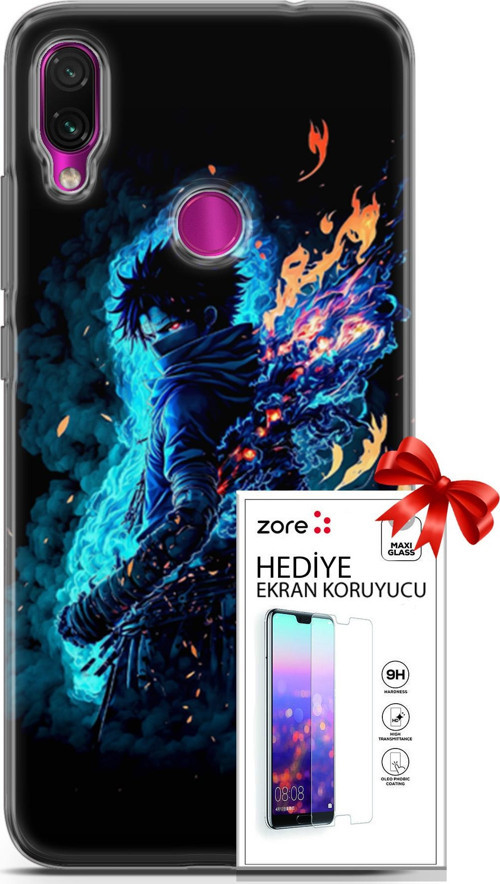 Xiaomi Redmi Note 7 Kılıf Orijinal Seri Supers 16 My Hero Anime Hediyelik Kılıf Ve Ekran Koruyucu