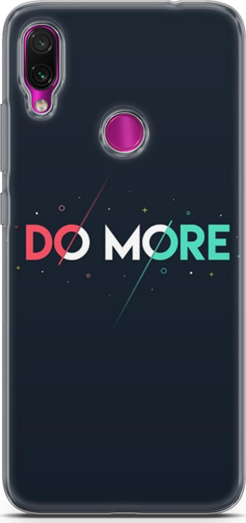 Xiaomi Redmi Note 7 Kılıf Orijinal Seri Typo 12 Do More Tasarım Kılıf