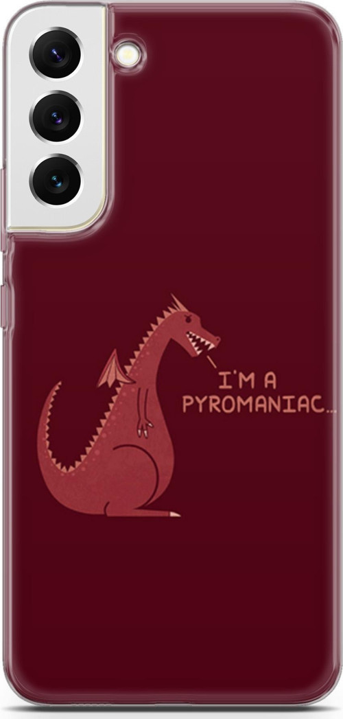 Samsung Galaxy S22 Plus Kılıf Orijinal Seri Typo 07 I'M A Pyromaniac Desenli Kılıf