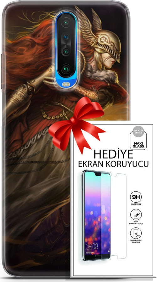 Xiaomi Redmi K30 Kılıf Orijinal Seri Cardano 29 Şövalye Leke Tutmaz Kapak + Ekran Koruyucu
