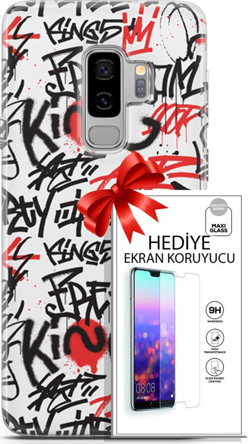 Samsung Galaxy S9 Plus Kılıf Orijinal Seri Punky 22 King Freedom Kap + Ekran Koruyucu