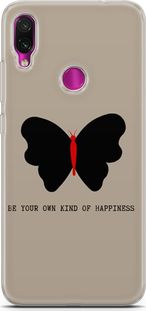 Xiaomi Redmi Note 7 Kılıf Orijinal Seri Typo 21 Be Your Own Kind…. Darbe Önleyici Kapak
