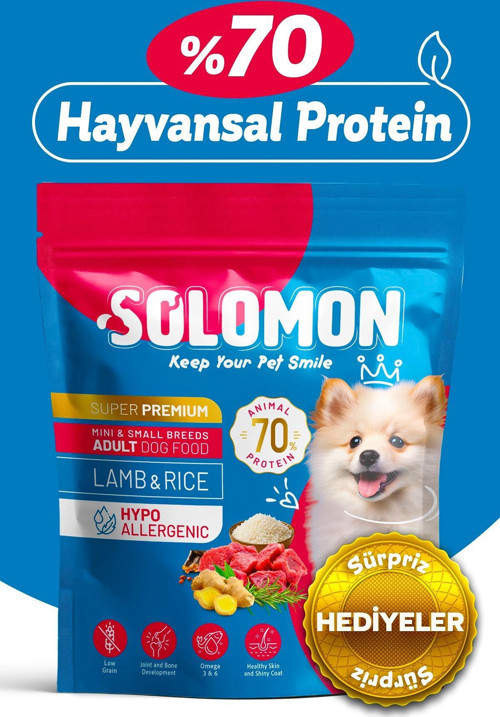 Yetişkin Küçük Irk Kuzu'lu Süper Premium Köpek Maması 1,5 kg Hipoalerjenik - Düşük Tahıllı