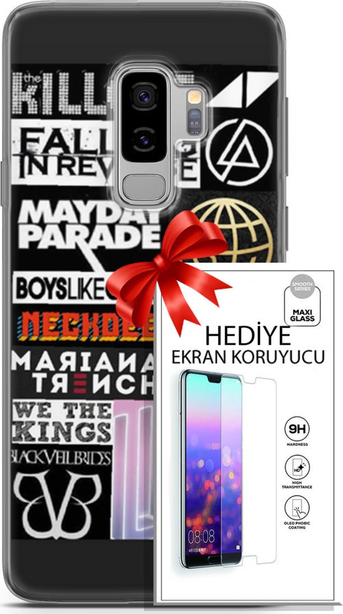 Samsung Galaxy S9 Plus Kılıf Orijinal Seri Punky 28 Killers İz Bırakmayan Kılıf + Ön Ekran Koruyucu