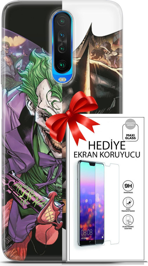 Xiaomi Redmi K30 Kılıf Orijinal Seri Dc 14 Batman The Joker Cover Kılıf + Ön Ekran Koruyucu