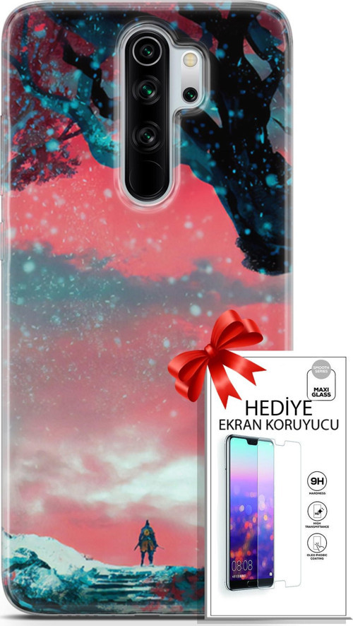 Xiaomi Redmi Note 8 Pro Kılıf Orijinal Seri Algorand 23 Şövalye Telefon Kabı Ve Ekran Koruyucu