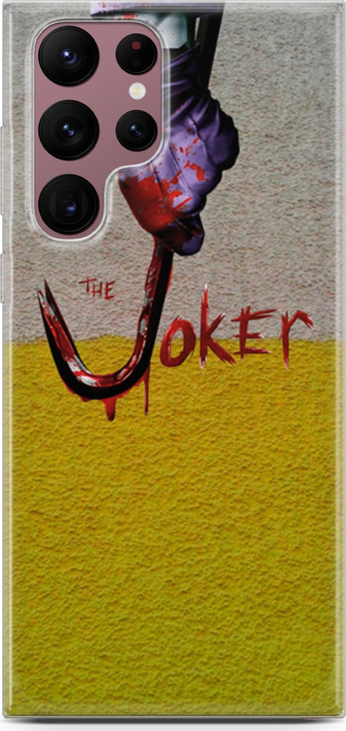 Samsung Galaxy S22 Ultra Kılıf Orijinal Seri Typo 09 Joker Uv Kılıf