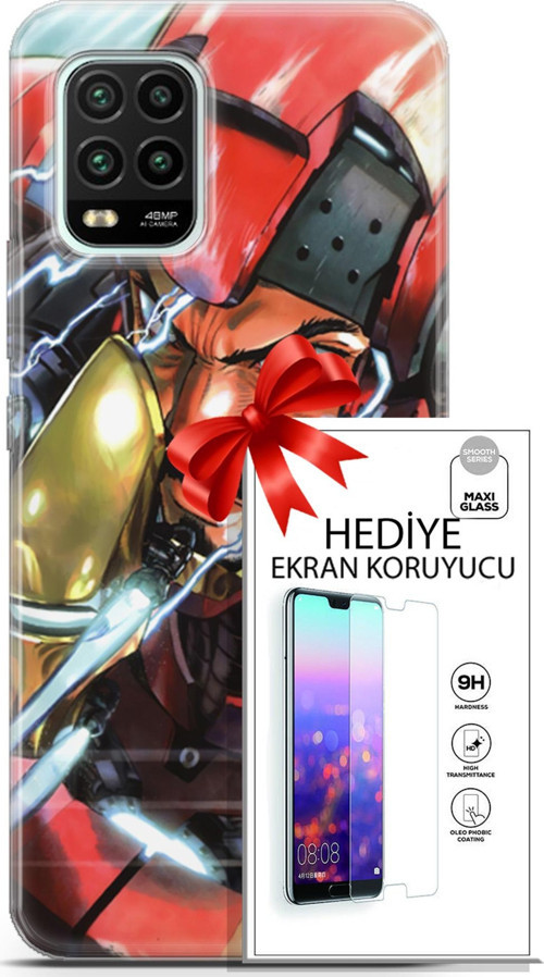Xiaomi Mi 10 Lite 5G Kılıf Orijinal Seri Dc 05 Iron Man Koruma Kılıfı + Ekran Koruyucu