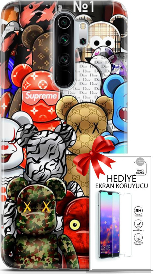 Xiaomi Redmi Note 8 Pro Kılıf Orijinal Seri Bounce 13 Louisa Burke Case Kapak Ekran Koruyucu
