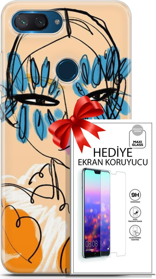 Xiaomi Mi 8 Lite Kılıf Orijinal Seri Soul 24 Uzakdoğulu Darbe Emici Kılıf + Ekran Koruyucu