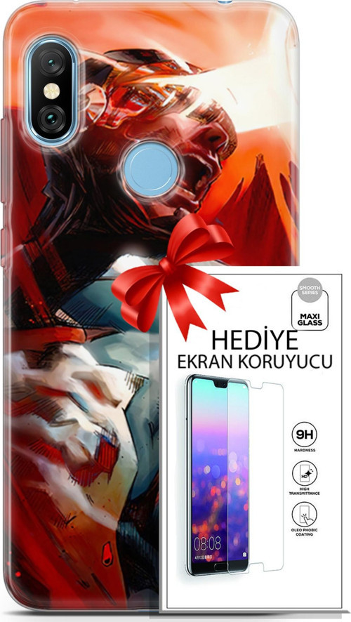 Xiaomi Redmi Note 6 Pro Kılıf Orijinal Seri Dc 06 Cyclops Koruyucu Kapak Ekran Koruyucu