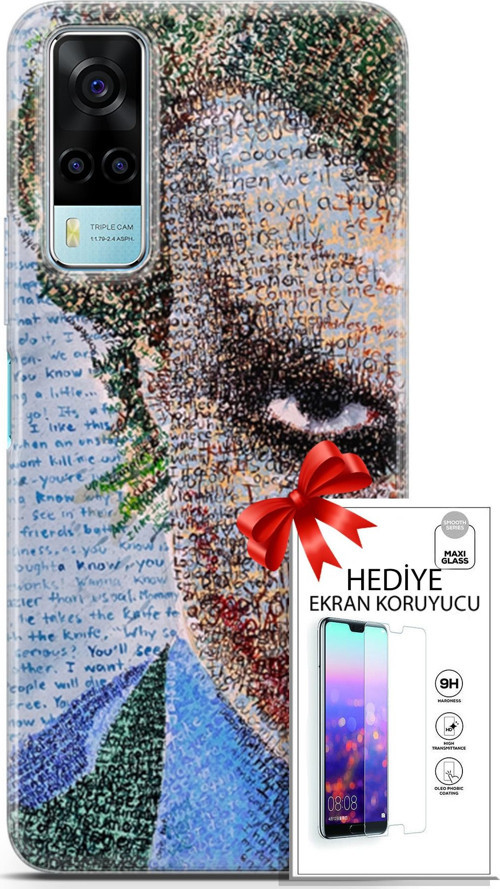 Vivo Y53S 4G Kılıf Orijinal Seri Cardano 10 Joker Full Hd Kılıf + Ekran Koruyucu
