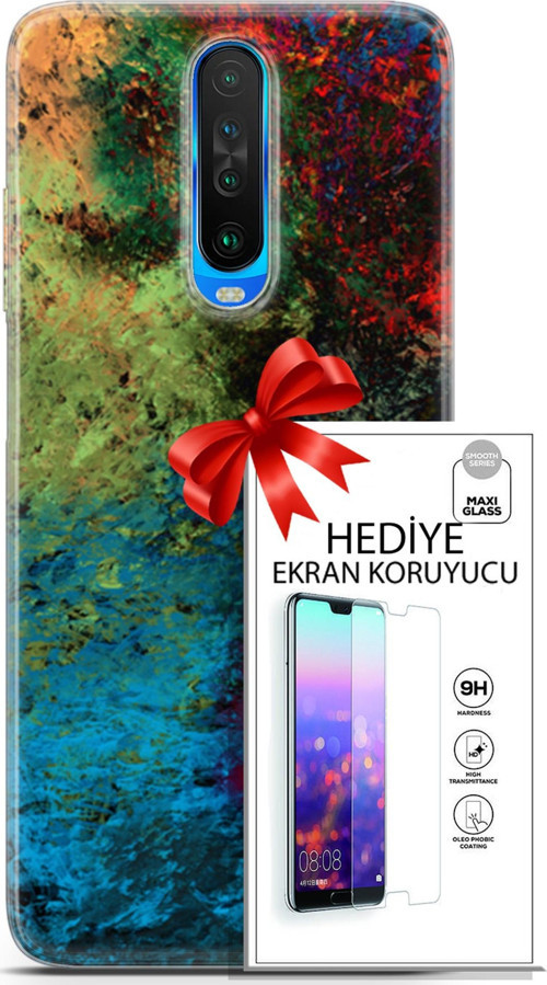 Xiaomi Redmi K30 Kılıf Orijinal Seri Nature 16 Tuval Hediyelik Kılıf Ve Ekran Koruyucu
