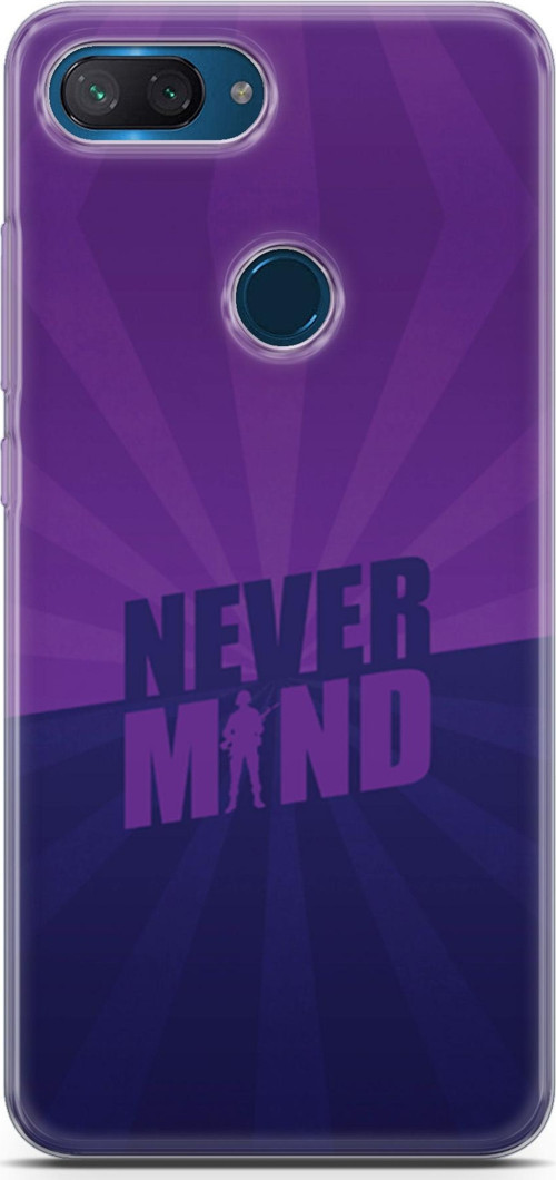 Xiaomi Mi 8 Lite Kılıf Orijinal Seri Typo 06 Never Mind Koruyucu Kapak
