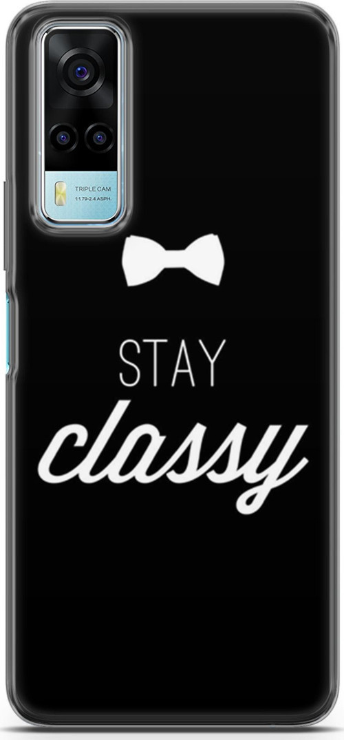 Vivo Y53S 4G Kılıf Orijinal Seri Typo 18 Stay Classy Parlak Kılıf