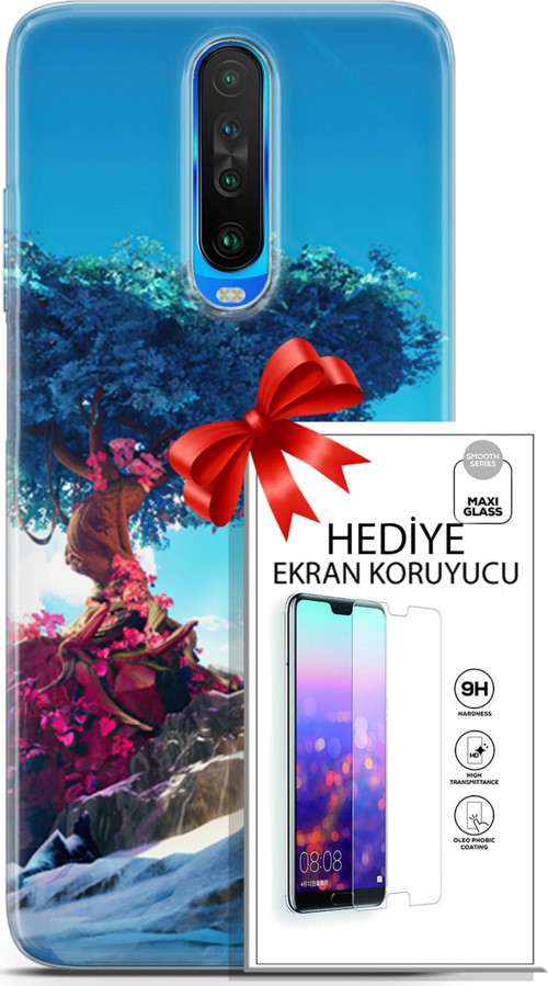 Xiaomi Redmi K30 Kılıf Orijinal Seri Neo 04 Spiderman Silikon Kılıf + Ekran Koruyucu Full Korumak
