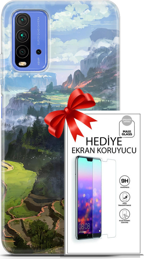 Xiaomi Redmi 9T Kılıf Orijinal Seri Neo 23 Joker Kart Telefon Kabı Ve Ekran Koruyucu