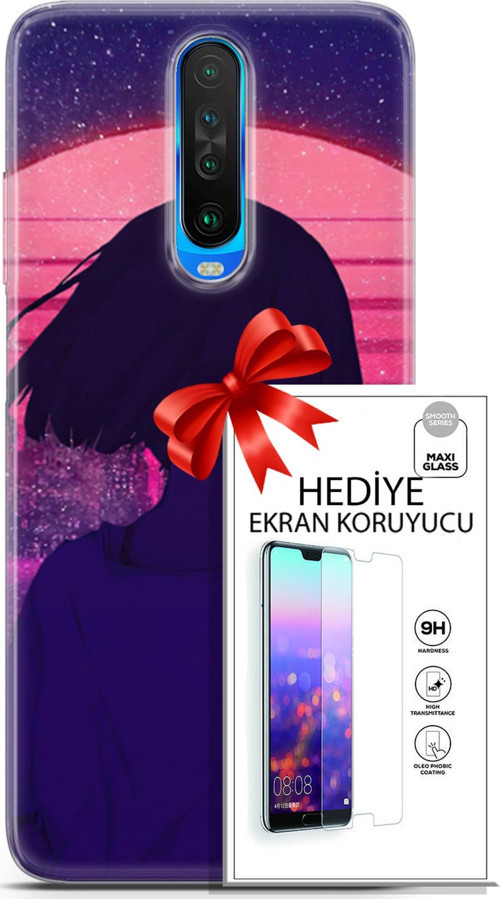 Xiaomi Redmi K30 Kılıf Orijinal Seri Neo 12 Blak Panther Tasarım Kılıf + Ekran Koruyucu