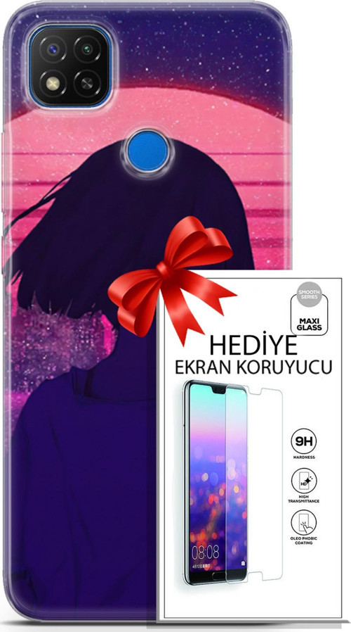 Xiaomi Redmi 9C Kılıf Orijinal Seri Neo 12 Blak Panther Tasarım Kılıf + Ekran Koruyucu