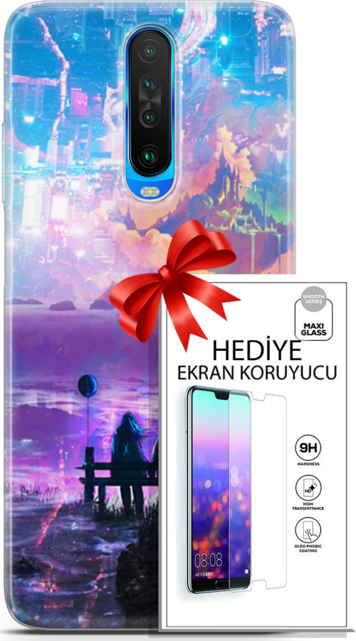 Xiaomi Redmi K30 Kılıf Orijinal Seri Neo 25 Spider Man Miles Soyulmayan Kılıf + Ekran Koruyucu Full