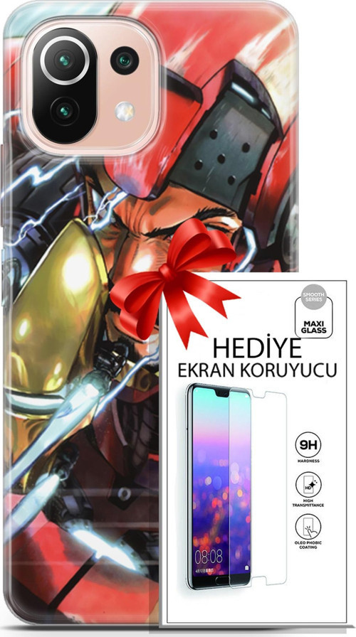 Xiaomi Mi 11 Lite Kılıf Orijinal Seri Dc 05 Iron Man Koruma Kılıfı + Ekran Koruyucu