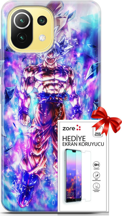 Xiaomi 11 Lite 5G Kılıf Orijinal Seri Supers 12 Legends Anime Tasarım Kılıf + Ekran Koruyucu