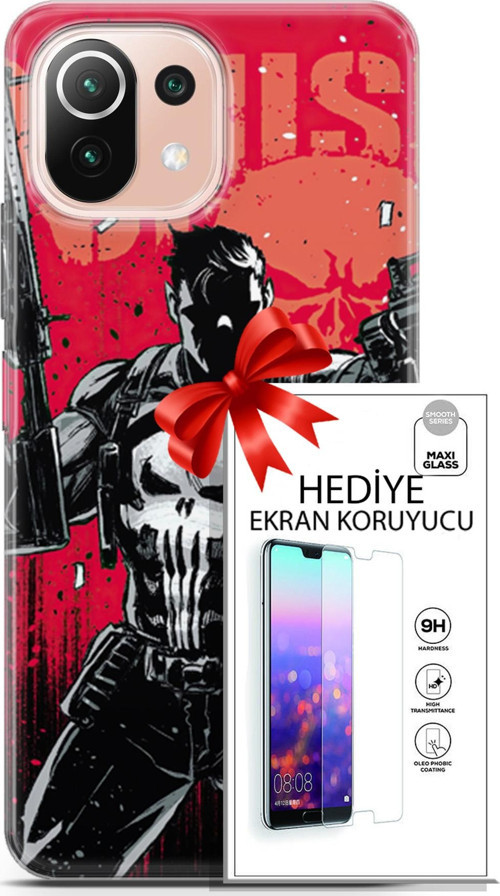Xiaomi Mi 11 Lite Kılıf Orijinal Seri Dc 20 Punish Renkli Kılıf Ekran Koruyucu