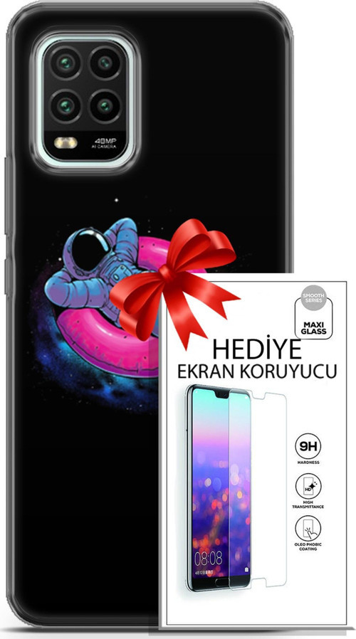 Xiaomi Mi 10 Lite 5G Kılıf Orijinal Seri Neo 09 Darkseid Uv Kılıf Ve Ekran Koruyucu