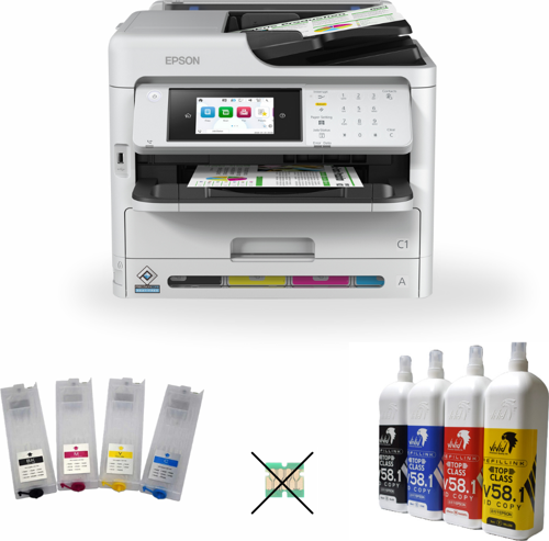 WorkForce Pro WF-C5890DWF Tarayıcı + Fotokopi + Faks Renkli Çok Fonksiyonlu Mürekkep Püskürtmeli Yazıcı