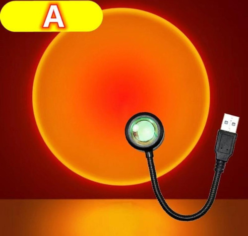 USB LED GÜN BATIMI PROJEKTÖR LAMBASI FOTOĞRAF ÇEKİM IŞIĞI DEKORATİF IŞIK