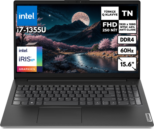 V15 G4 i7-1355U 40GB 512 GB SSD Iris Xe Graphics 15.6" FHD Freedos Notebook 83A100GPTRHMF12