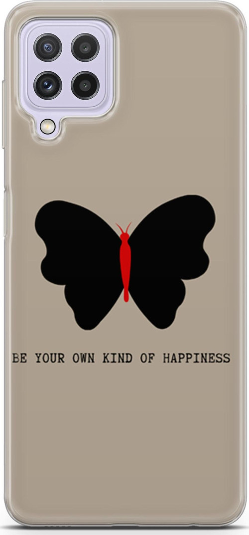 Samsung Galaxy M32 Kılıf Orijinal Seri Typo 21 Be Your Own Kind…. Darbe Önleyici Kapak