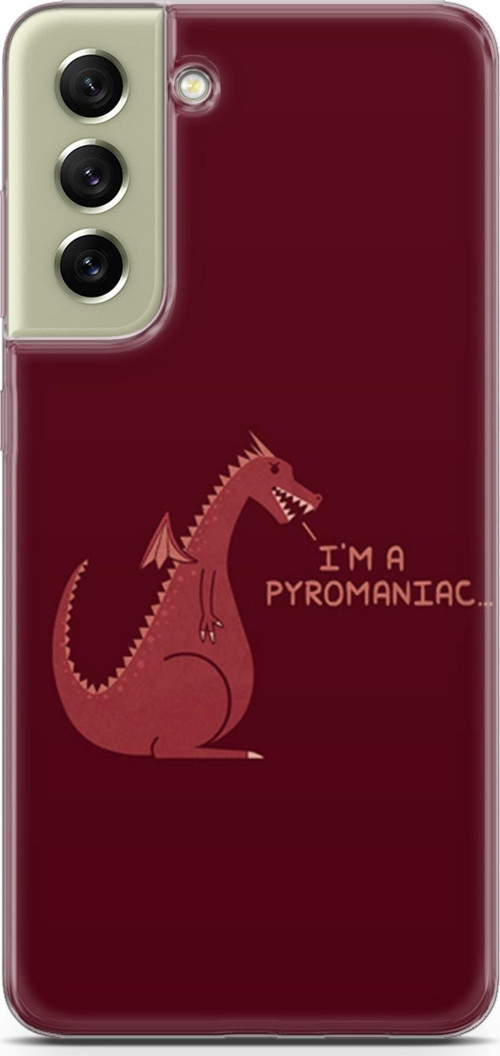 Samsung Galaxy S21 Fe Kılıf Orijinal Seri Typo 07 I'M A Pyromaniac Desenli Kılıf