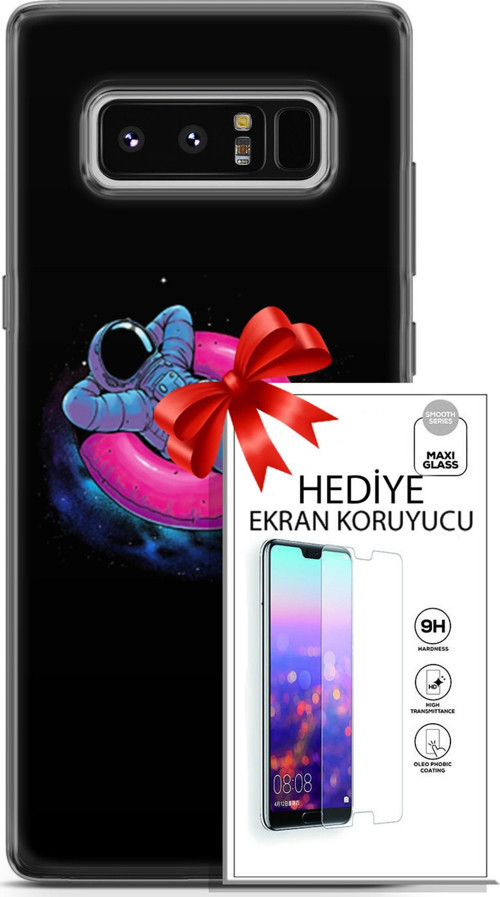 Samsung Galaxy Note 8 Kılıf Orijinal Seri Neo 09 Darkseid Uv Kılıf Ve Ekran Koruyucu