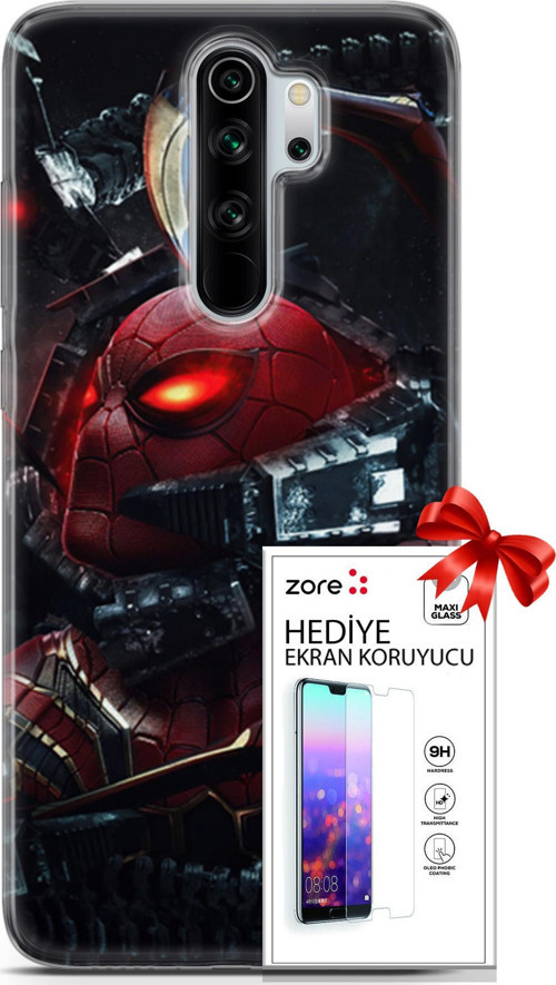 Xiaomi Redmi Note 8 Pro Kılıf Orijinal Seri Supers 29 Dr Octopus Leke Tutmaz Kapak + Ekran Koruyucu