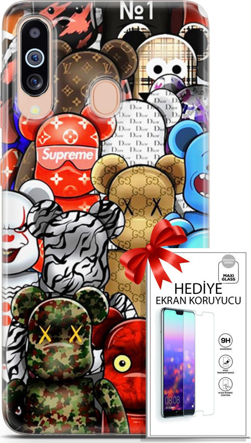 Samsung Galaxy M40 Kılıf Orijinal Seri Bounce 13 Louisa Burke Case Kapak Ekran Koruyucu