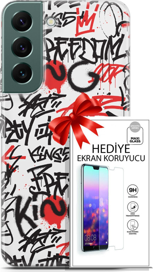 Samsung Galaxy S22 Kılıf Orijinal Seri Punky 22 King Freedom Kap + Ekran Koruyucu