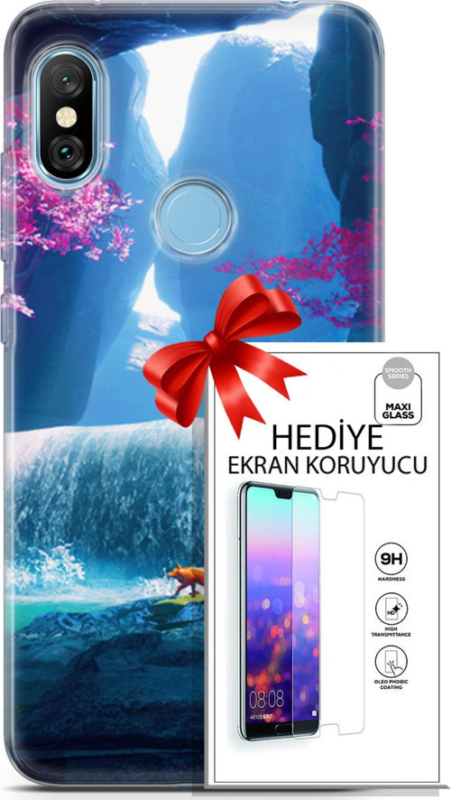 Xiaomi Redmi Note 6 Pro Kılıf Orijinal Seri Neo 05 Iron Man Koruma Kılıfı + Ekran Koruyucu