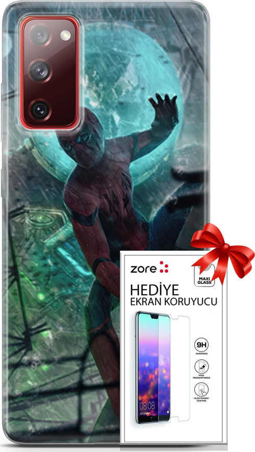 Samsung Galaxy S20 Fe Kılıf Orijinal Seri Supers 19 Marvel Movie Tam Koruma Kılıf + Ekran Koruyucu