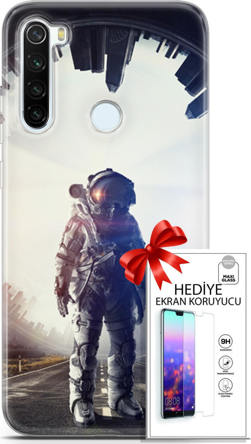 Xiaomi Redmi Note 8T Kılıf Orijinal Seri Algorand 22 Astro Kap + Ekran Koruyucu