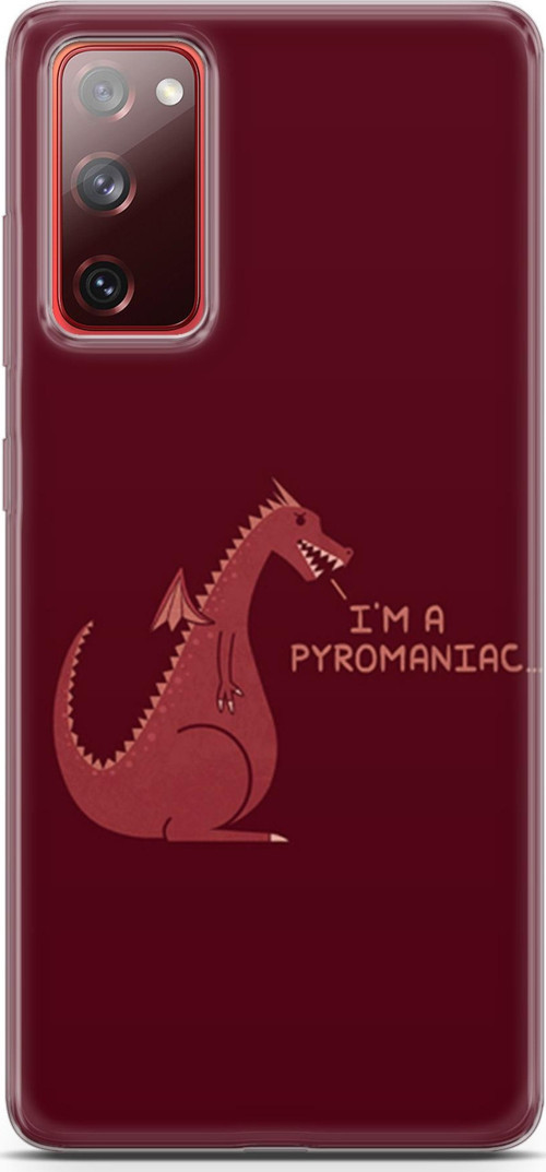 Samsung Galaxy S20 Fe Kılıf Orijinal Seri Typo 07 I'M A Pyromaniac Desenli Kılıf