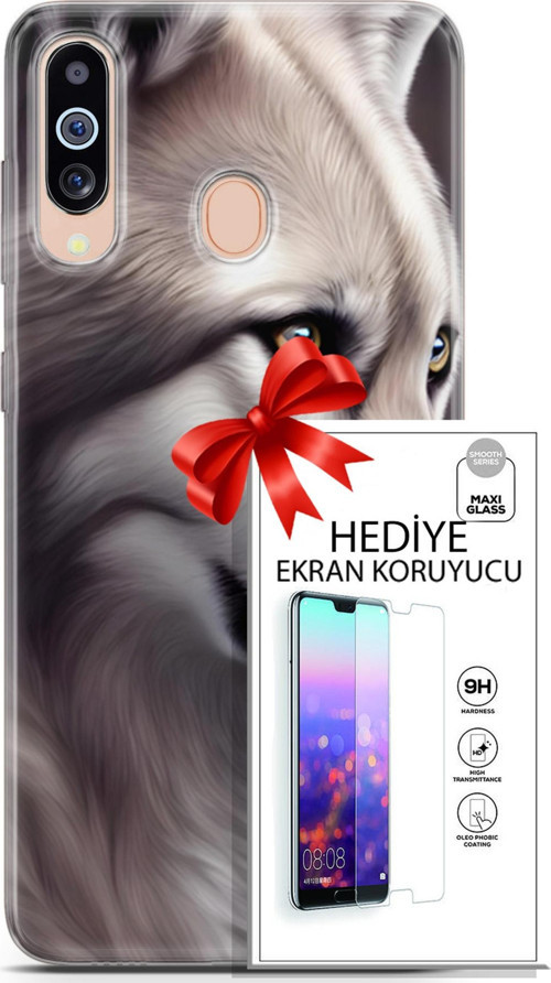 Samsung Galaxy M40 Kılıf Orijinal Seri Dogs 01 Yakışıklı Kurt Telefon Kılıfı + Ekran Koruyucu
