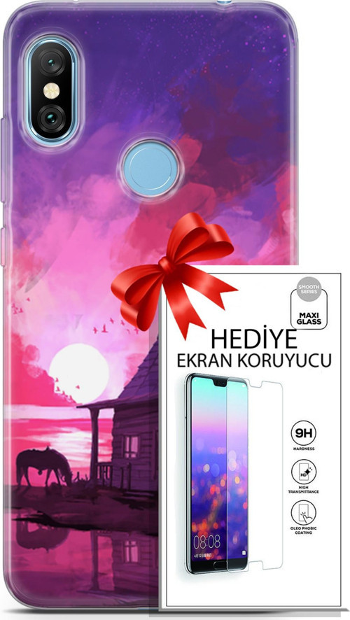 Xiaomi Redmi Note 6 Pro Kılıf Orijinal Seri Neo 27 Aquaman Lazer Kesim Silikon Ekran Koruyucu