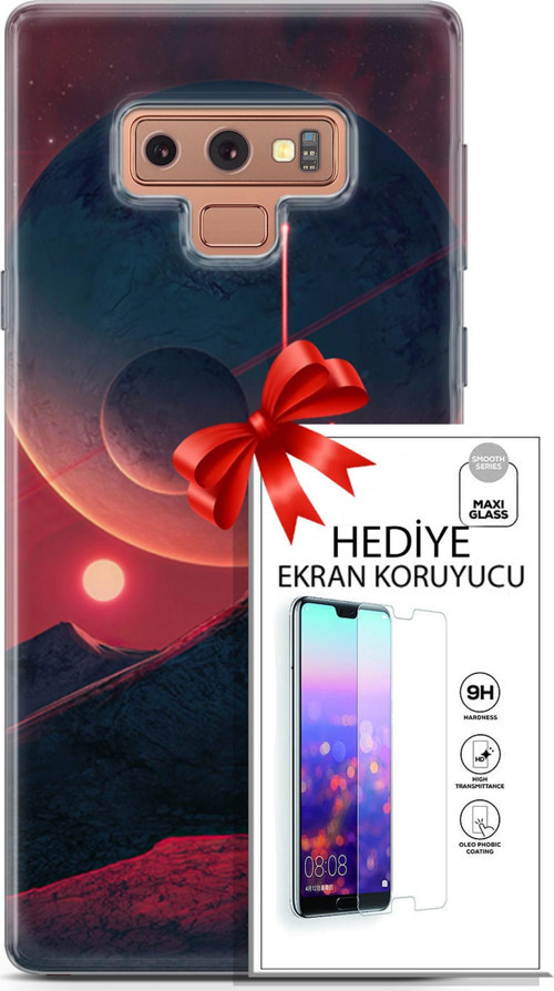Samsung Galaxy Note 9 Kılıf Orijinal Seri Neo 19 Iron Man Tam Koruma Kılıf + Ekran Koruyucu