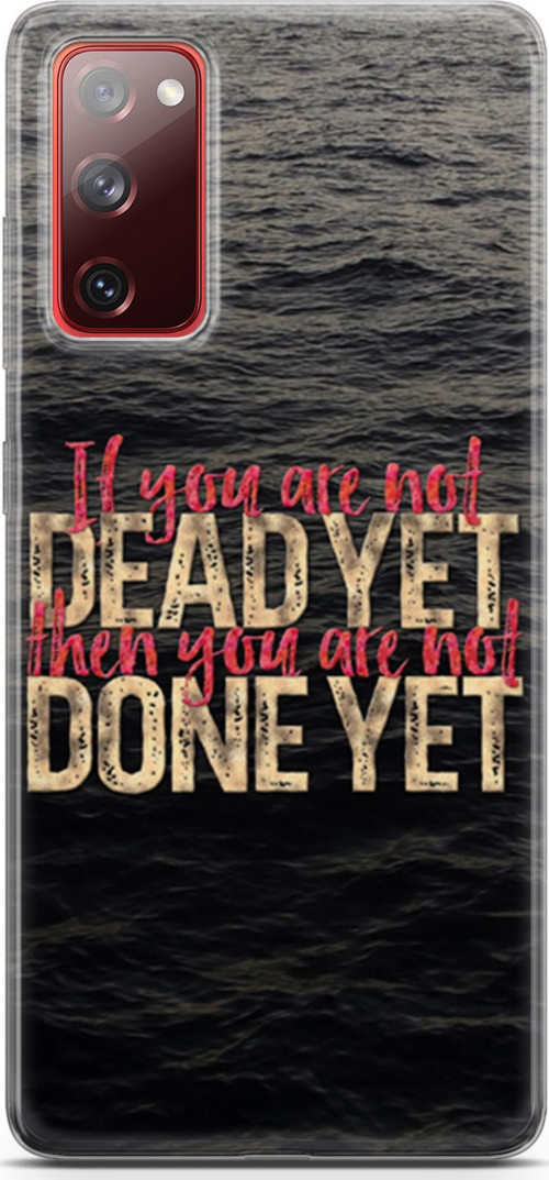 Samsung Galaxy S20 Fe Kılıf Orijinal Seri Typo 30 If You Are Note Kenarları Şeffaf Kapak