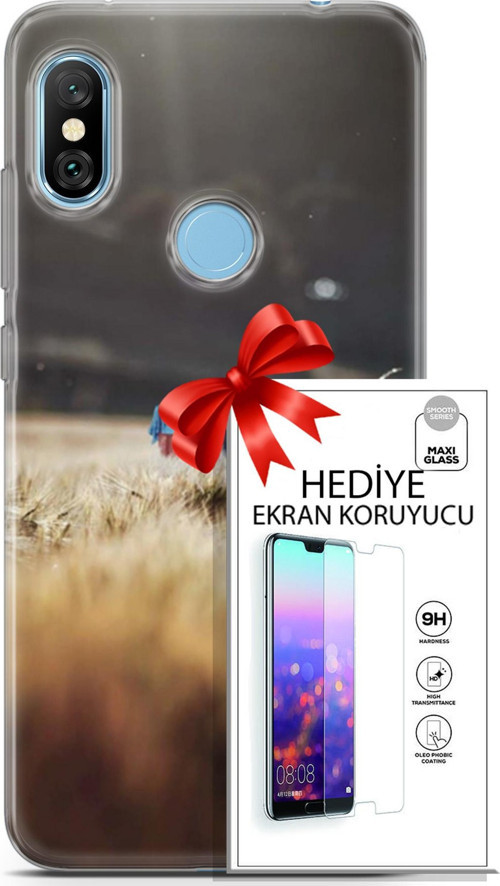 Xiaomi Redmi Note 6 Pro Kılıf Orijinal Seri Pubg 03 Ana Karakter Arka Kapak + Ekran Koruyucu