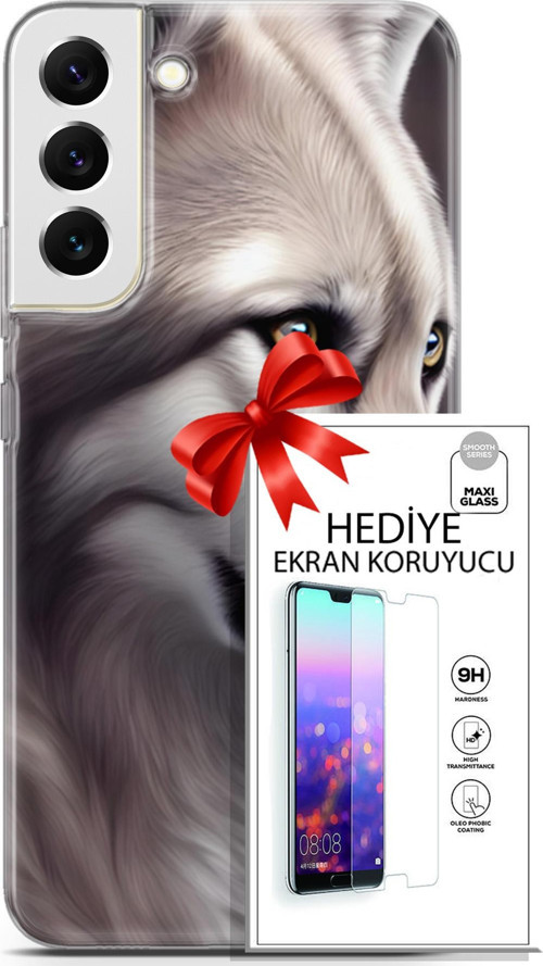 Samsung Galaxy S22 Plus Kılıf Orijinal Seri Dogs 01 Yakışıklı Kurt Telefon Kılıfı + Ekran Koruyucu