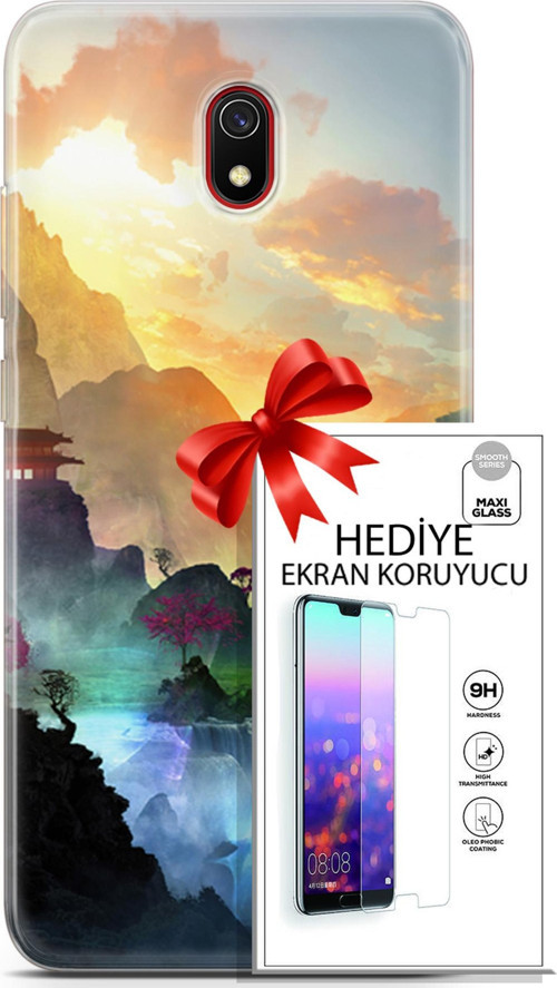 Xiaomi Redmi 8A Kılıf Orijinal Seri Neo 06 Cyclops Koruyucu Kapak Ekran Koruyucu