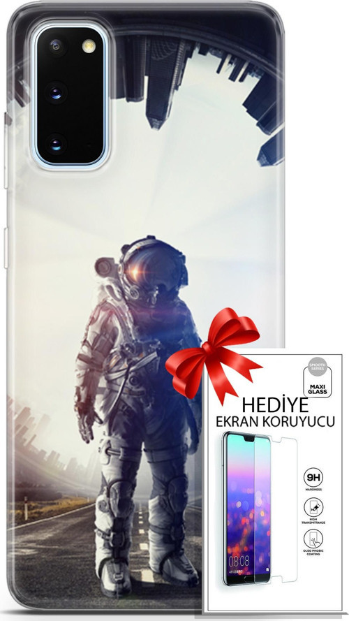 Samsung Galaxy S20 Kılıf Orijinal Seri Algorand 22 Astro Kap + Ekran Koruyucu
